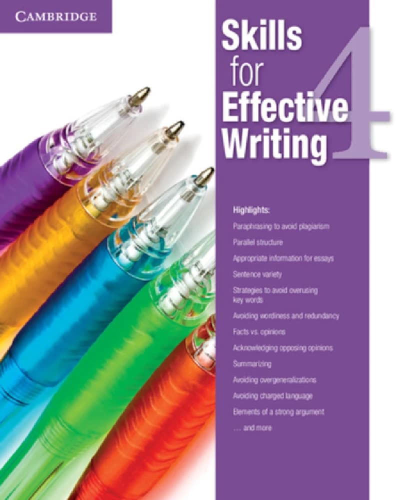 کتاب Skills for Effective Writing 4 (مهارت‌های نگارش مؤثر ۴) نسخه انگلیسی PDF
