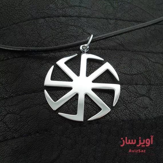 گردنبند چرخ نخ ریسی کد 100294