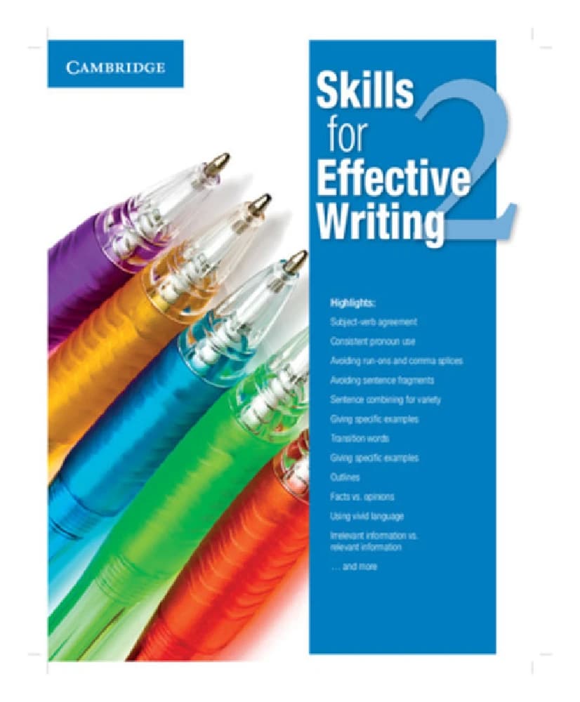 کتاب Skills for Effective Writing 2 (مهارت‌های نگارش مؤثر ۲) نسخه انگلیسی PDF