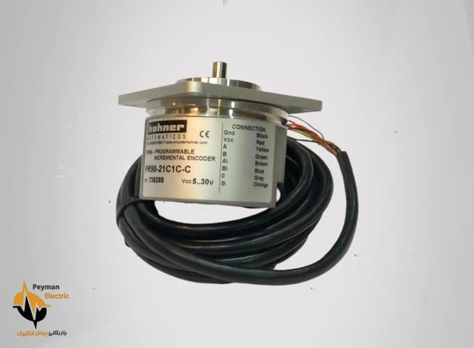 انکودر PR90-21C1C-C | انکودر زاویه نسبی 500 قطر 58 شفت 6 میلیمتر — تصویر ۳