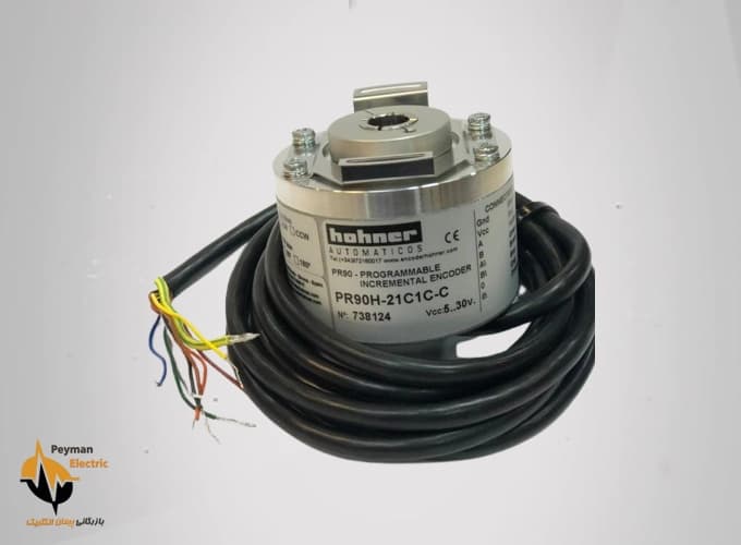 انکودر PR90-21C1C-C | انکودر زاویه نسبی 500 قطر 58 شفت 6 میلیمتر — تصویر ۲