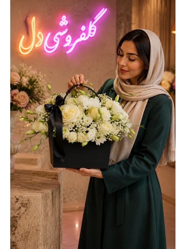 سبد گل سعادت C978CB