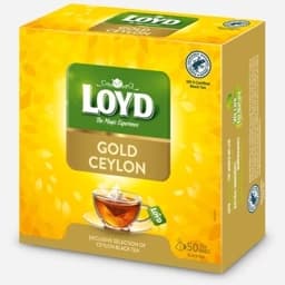 چای سیاه لهستانی لوید موکاته مدل سیلان طلایی تاریخ 2026/09، loyd gold ceylon — تصویر ۲