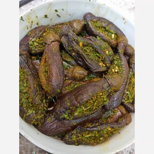 ترشی بادمجان شکم پر خونگی