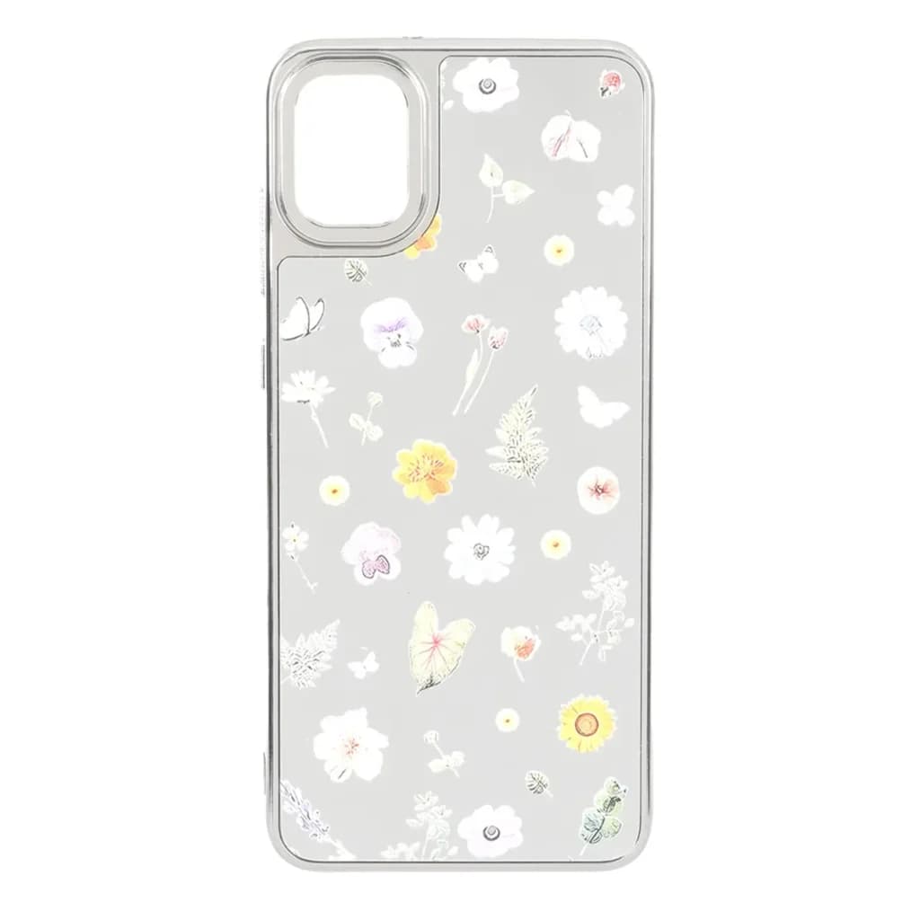 قاب آینه ای Silver طرح دار Samsung Galaxy A05 / M05 / F05 – کد 105 — تصویر ۲