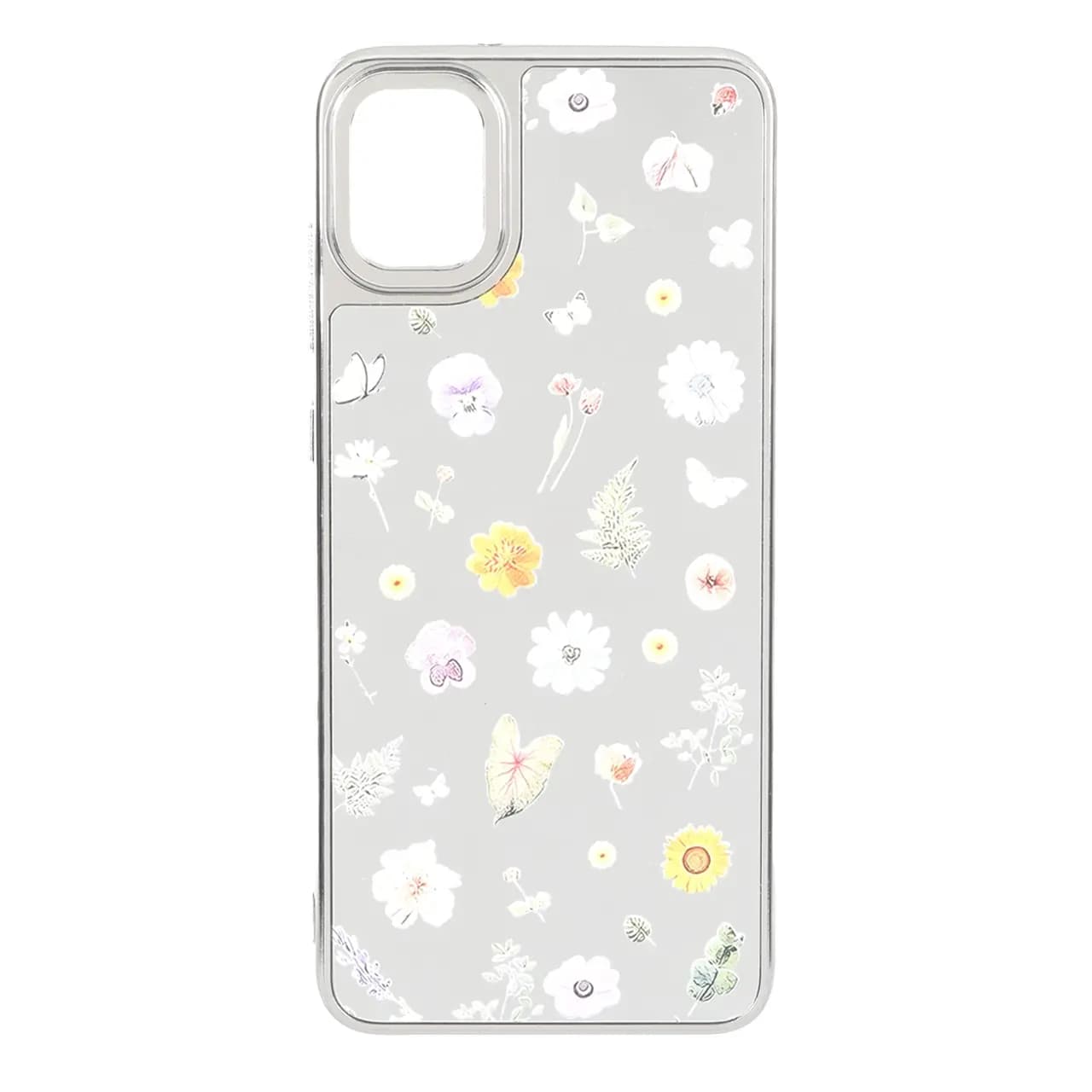 قاب آینه ای Silver طرح دار Samsung Galaxy A05 / M05 / F05 – کد 105