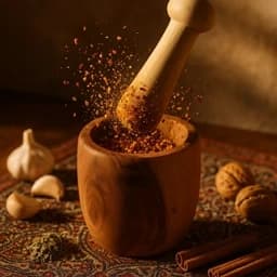 هاون چوبی دست ساز ( زعفران کوب چوبی دست ساز ) — تصویر ۲