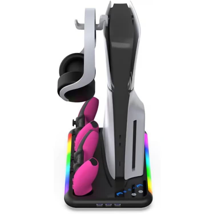 پایه فن و شارژر RGB Ps5 Dobe 3557 — تصویر ۲