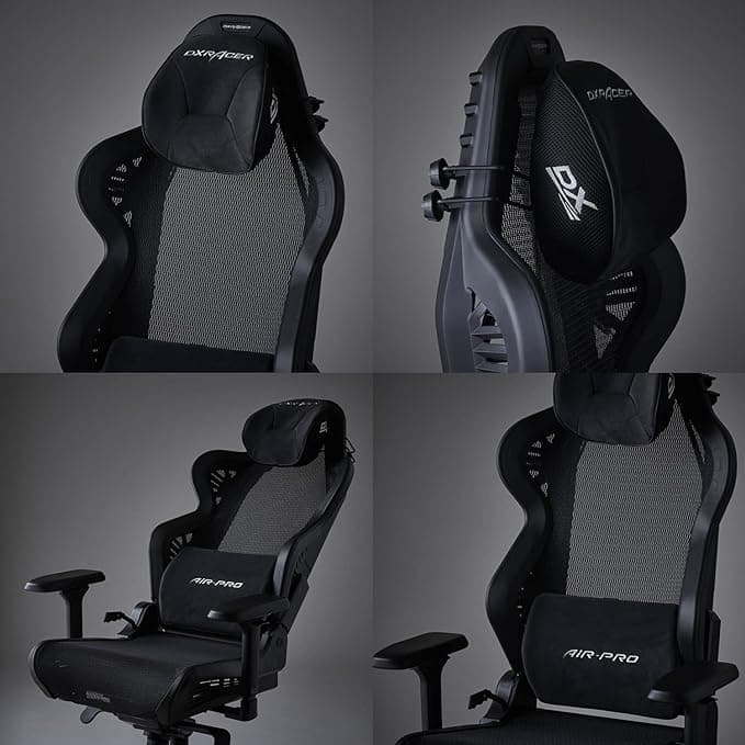صندلی گیمینگ DXRacer مدل AIR PRO مشکی – اورجینال — تصویر ۴