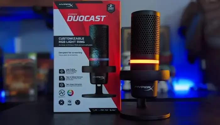 میکروفون HyperX DuoCast RGB – اپن باکس — تصویر ۲