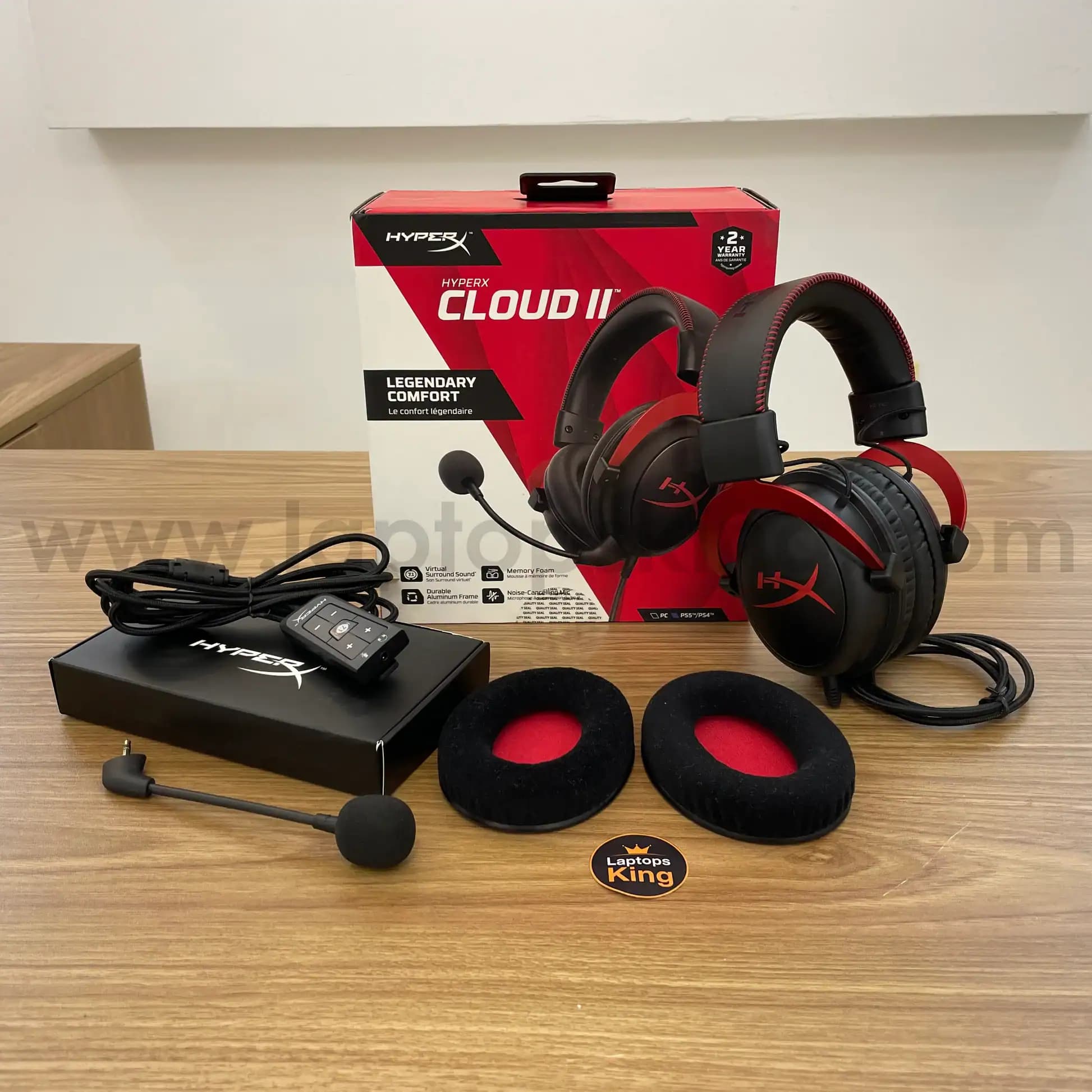هدست با سیم هایپراکس مدلHyperx Cloud II Wired – اورجینال — تصویر ۴