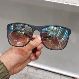عینک آفتابی مردانه مارک پرادا شیشه آینه ای (رنگ آبی جیوه ای ) — تصویر ۲