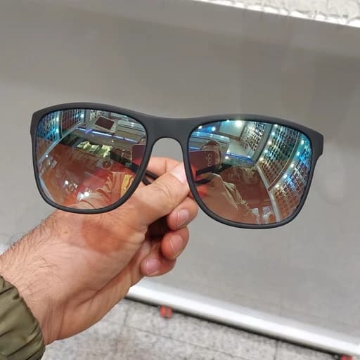 عینک آفتابی مردانه مارک پرادا شیشه آینه ای (رنگ آبی جیوه ای )