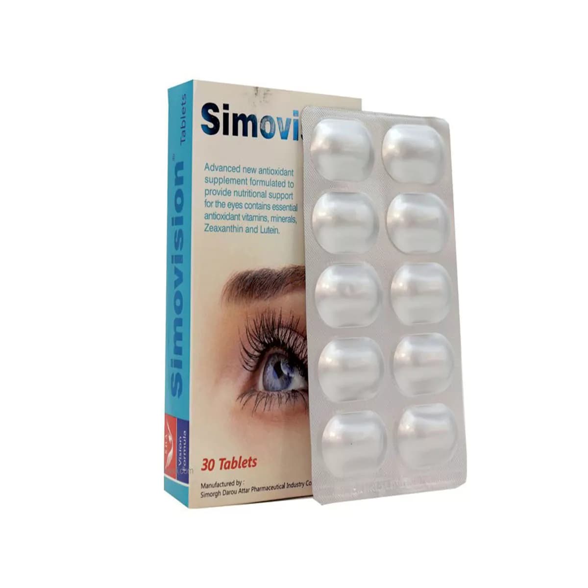 قرص سیموویژن تعداد 30 عدد سیمرغ دارو عطار — تصویر ۲