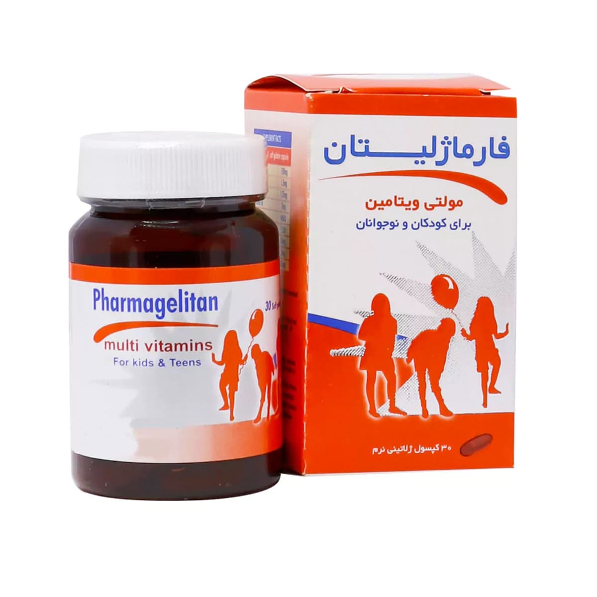 سافت ژل فارماژلیتان کودکان و نوجوانان تعداد ۳۰ عدد دانا
