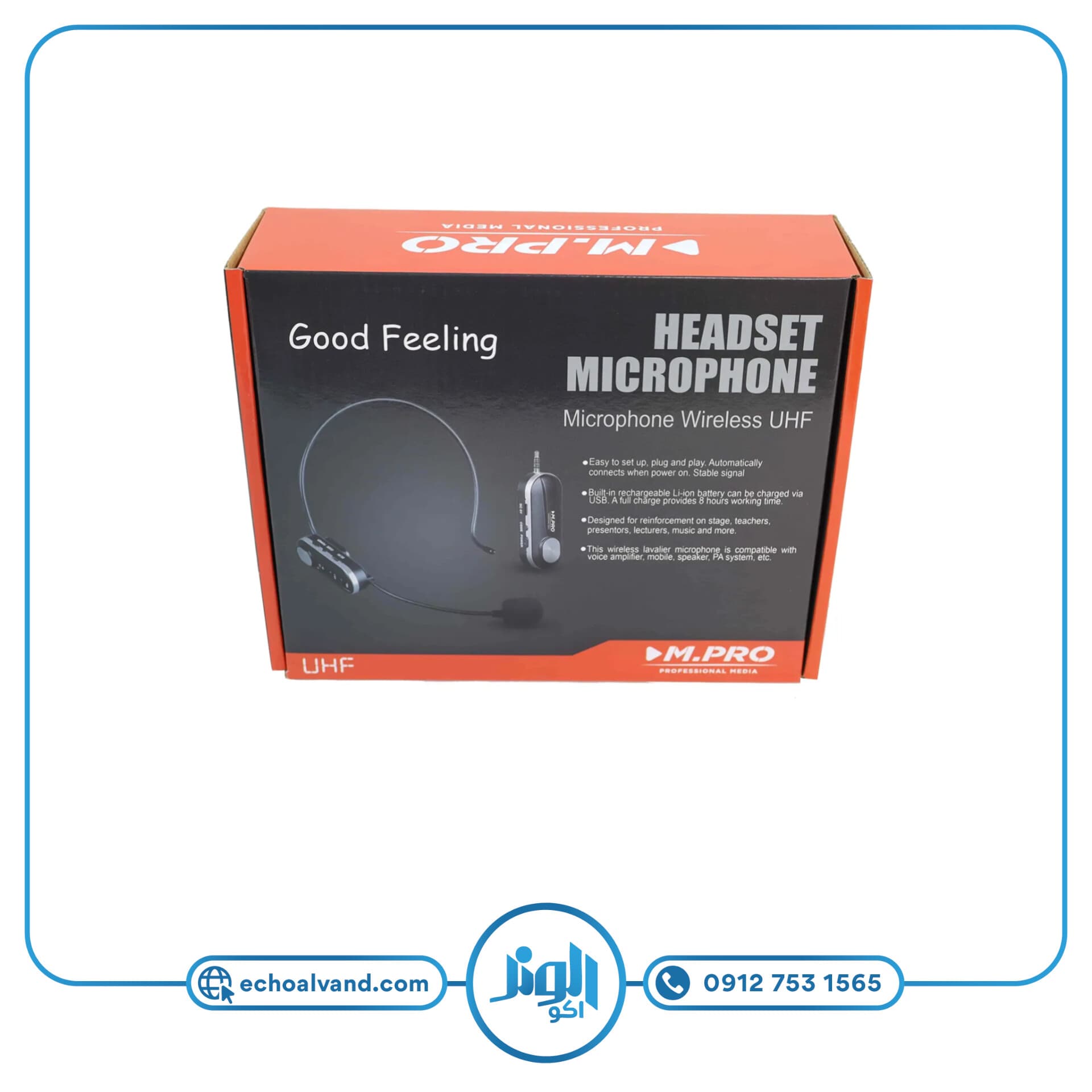 میکروفن بیسیم هدمیک موبایلی گودفیلینگ ام پرو مدل M.PRO-Good Feeling — تصویر ۵