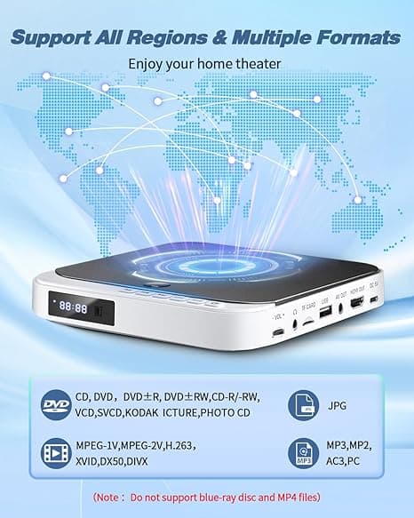 مینی دی وی دی پلیر MD115W — تصویر ۵