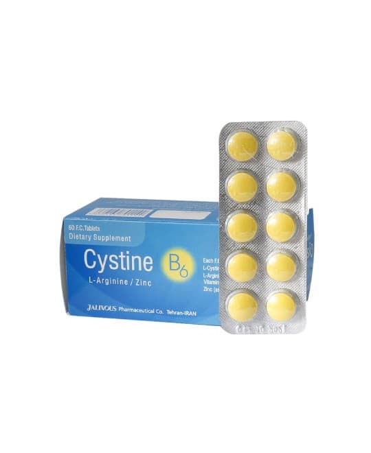 قرص سیستین ب6 و زینک جالینوس 60 عددی
