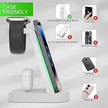 شارژر سه کاره وایرلس آیفون G618 — تصویر ۴