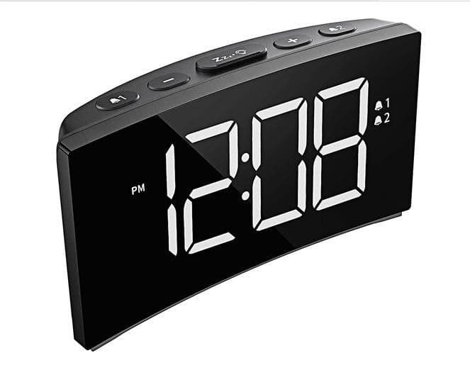 ساعت رومیزی خمیده Electronic Alarm clock مدل TCA-245