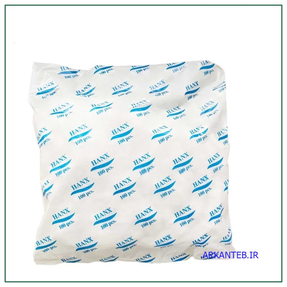 کلاه یکبار مصرف آکاردئونی هانکس گرماژ 13(بسته 100 عددی) ( ارسال از تهران )