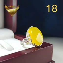 انگشتر نقره زنانه شرف شمس کد 18 — تصویر ۲