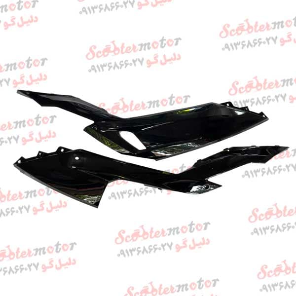 قاب(کاورفلاپ) کاور رکاب مشکی براق کلیک 150(جفتی)