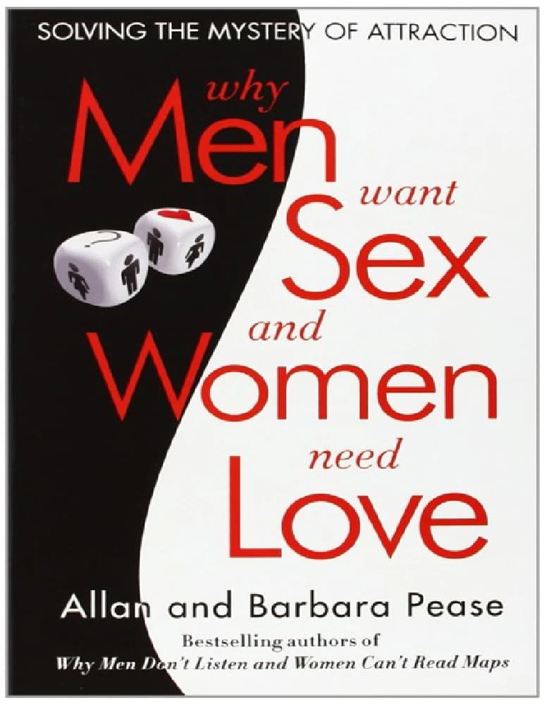 کتاب Why Men Want Sex and Women Need Love (چرا مردان خواهان رابطه جنسی هستند و زنان به عشق نیاز دارند) نسخه انگلیسی PDF | آلن و باربارا پیز