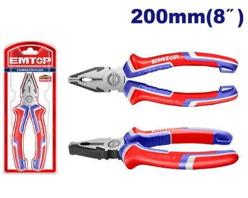 انبردست صنعتی ۸ اینچ EMTOP مدل EPLRC0811 | سایز ۲۰۰ میلی‌متر