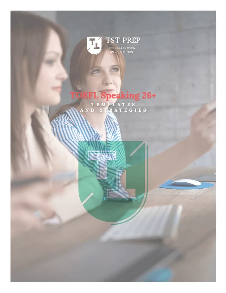 کتاب TOEFL Speaking: 26 Templates and Strategies (۲۶ قالب و راهبرد اسپیکینگ تافل) نسخه انگلیسی PDF |