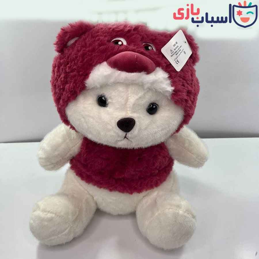 خرس کلاه عروسکی نشسته 3 مدل 35 سانت