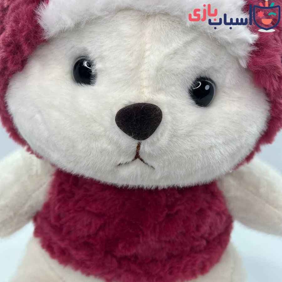خرس کلاه عروسکی نشسته 3 مدل 35 سانت — تصویر ۲