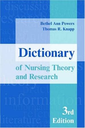 دانلود کتاب Dictionary of nursing theory and research