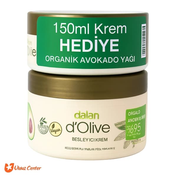 کرم مرطوب و مراقبت کننده دست و صورت و بدن دالان حاوی روغن آووکادو طبیعی حجم 150+250 میل