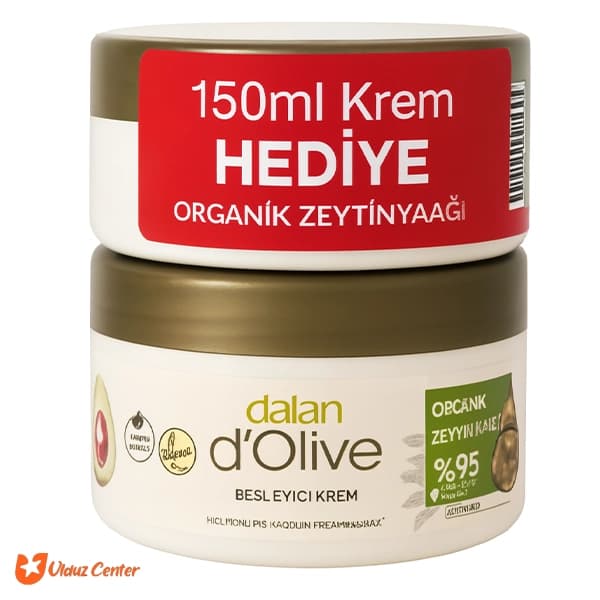 کرم مرطوب و مراقبت کننده دست و صورت و بدن دالان حاوی روغن زیتون طبیعی حجم 150+250 میل