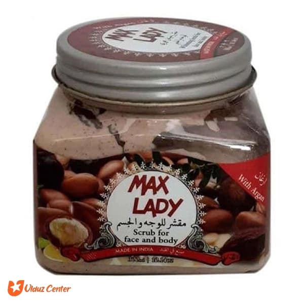 کرم اسکراب شنی Max Lady حاوی روغن آرگان 300 میل