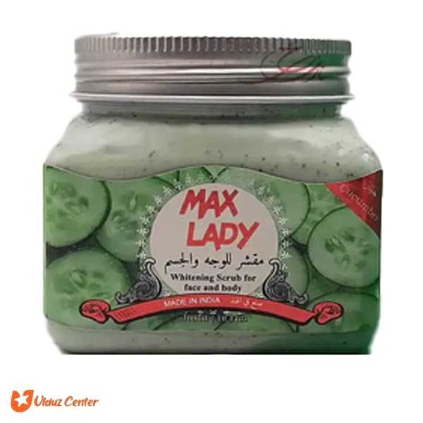 کرم اسکراب شنی Max Lady حاوی عصاره خیار 300 میل