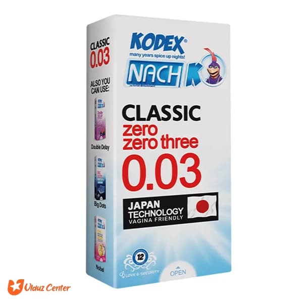 کاندوم 30 میکرون کودکس مدلClassic بسته 10عددی