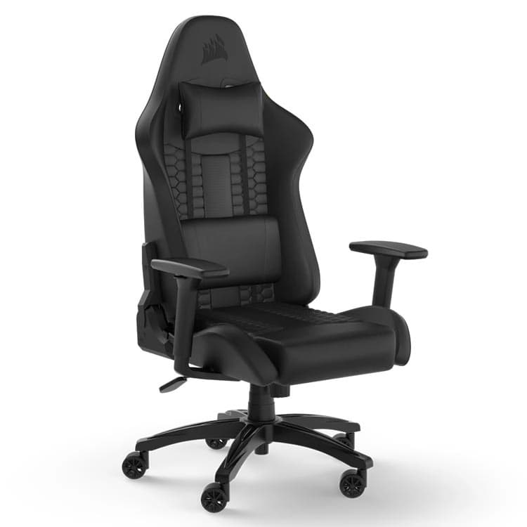 صندلی گیمینگ Corsair مدل TC100 Leatherette مشکی — تصویر ۲