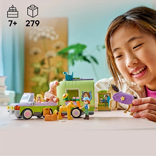 لگو سری فرندز مدل Horse Parent and Child Trailer کد 42695 — تصویر ۶