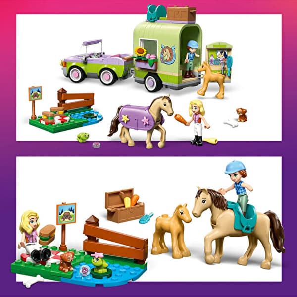 لگو سری فرندز مدل Horse Parent and Child Trailer کد 42695 — تصویر ۵