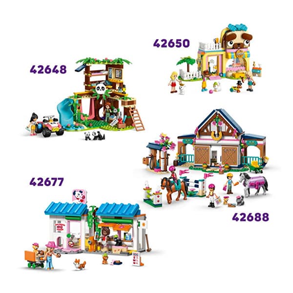 لگو سری فرندز مدل Horse Parent and Child Trailer کد 42695 — تصویر ۷