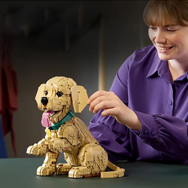 لگو سری آیکونز مدل Golden Retriever Puppy کد 11384 — تصویر ۵