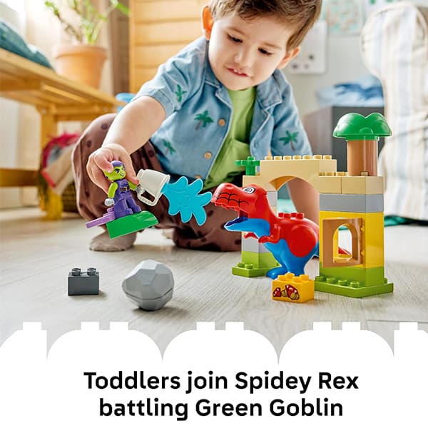 لگو سری دوپلو مدل Marvel Dinosaur Spidey-Rex vs. Green Goblin کد 10463 — تصویر ۴
