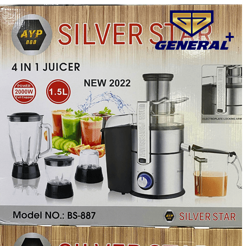 آبمیوه گیری 4 کاره سیلور استار مدل BS-887