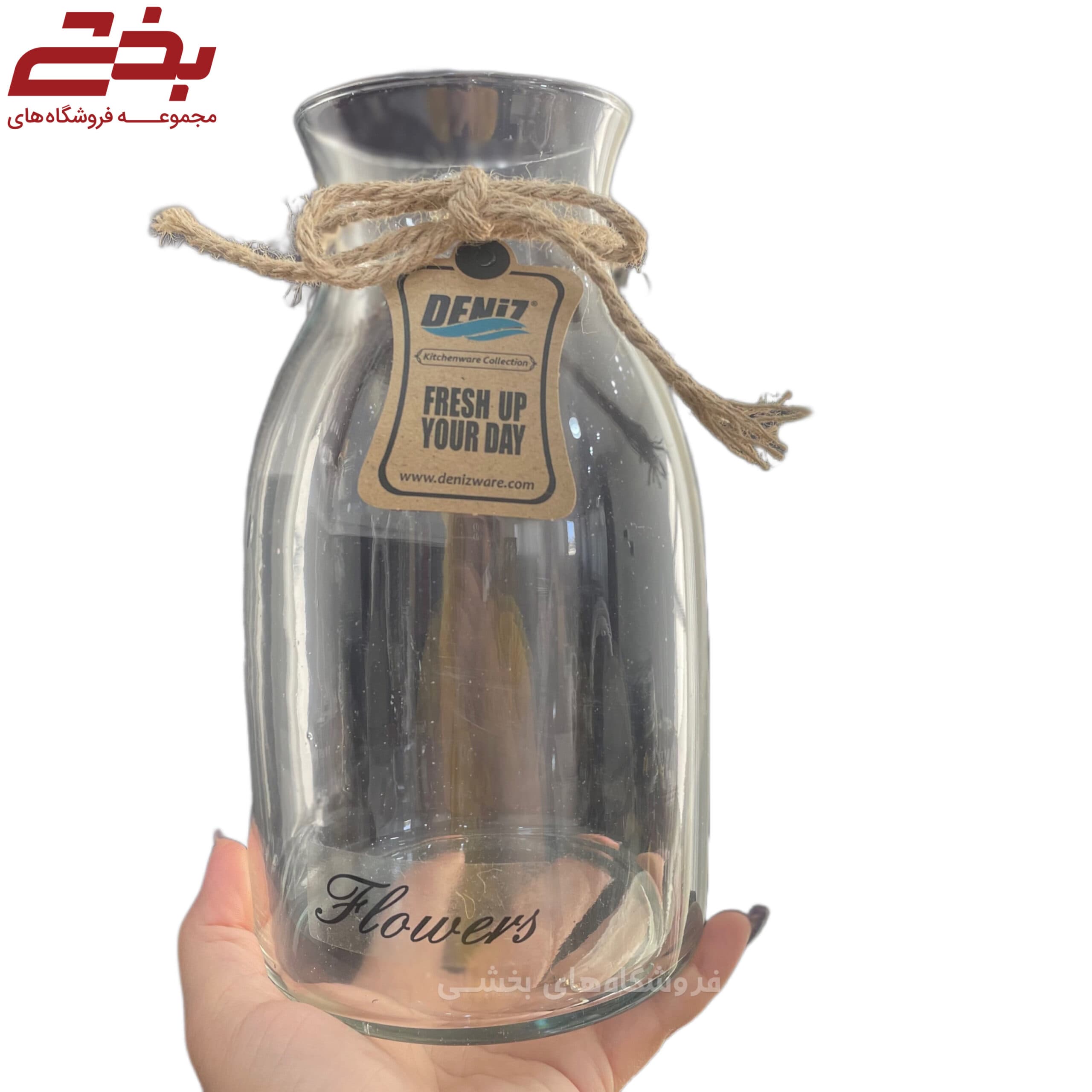 گلدان شیشه ای مدل ماریکا دنیز — تصویر ۵