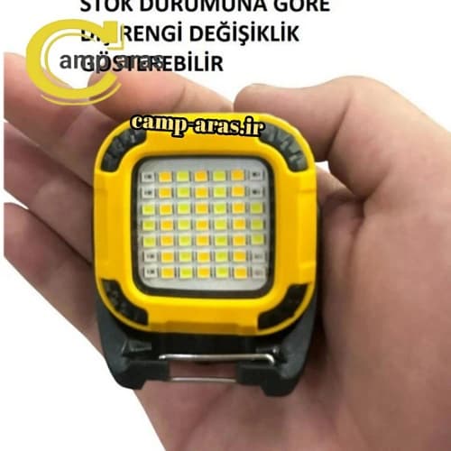 مینی پروژکتور شارژی چندکاره جیبی کد W8129-2 آهنربایی — تصویر ۵