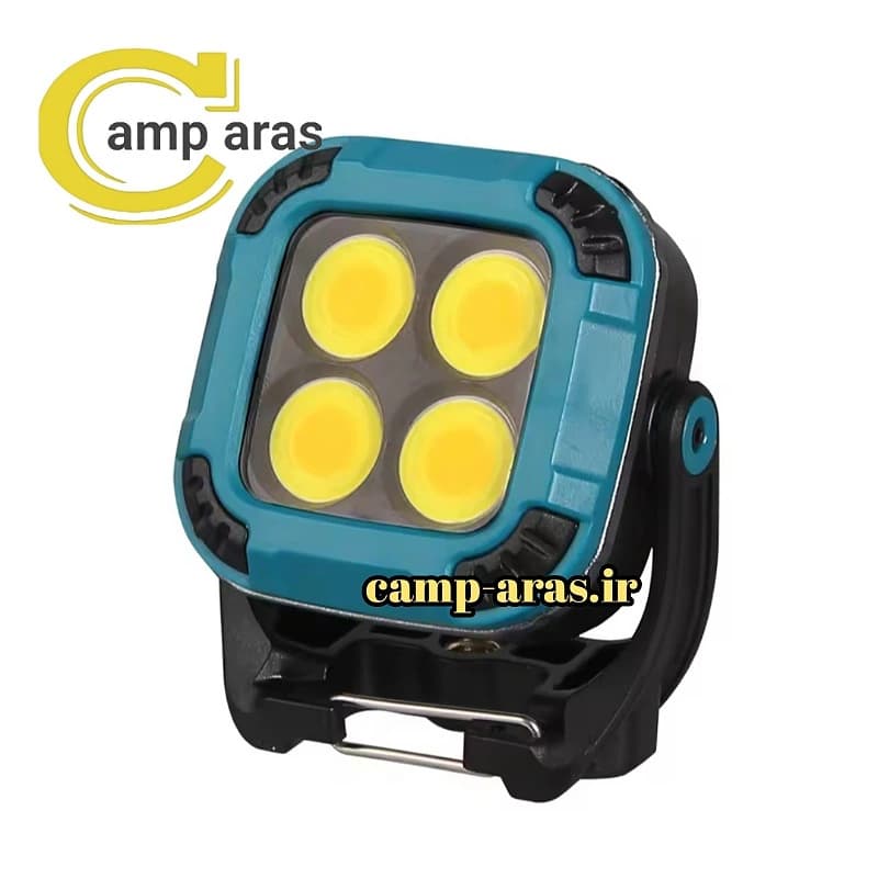 مینی پروژکتور شارژی چندکاره جیبی کد W8129-4 آهنربایی