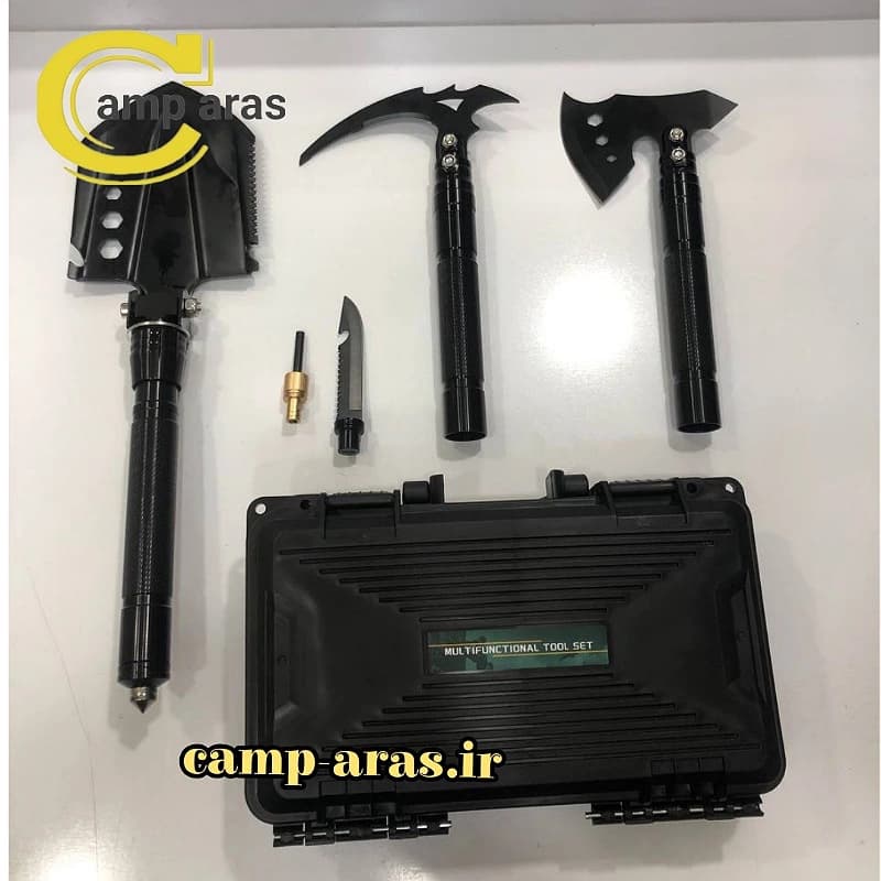 کیت ابزار بقا کمپینگ بیل تبر چکش AXE SIBA-34 فوق حرفه ای