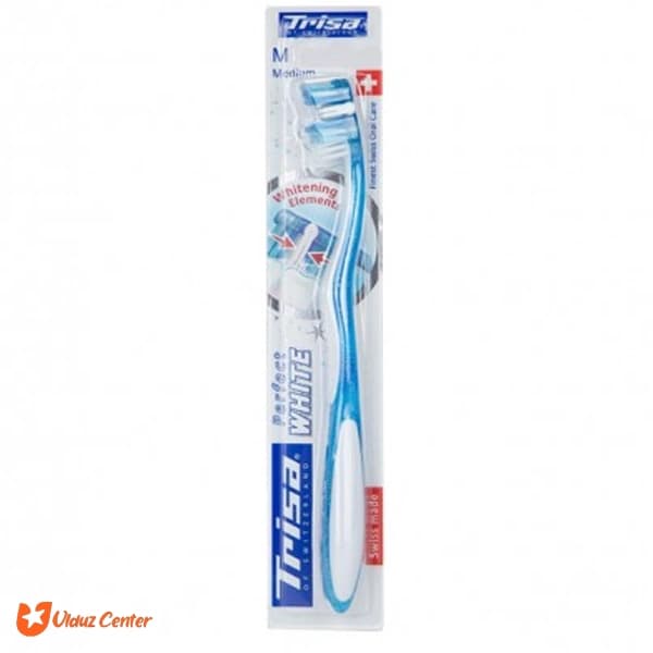 مسواک Trisa با برس متوسط مدل Perfect White